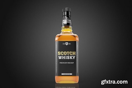 Whisky Bottle Mockup Template