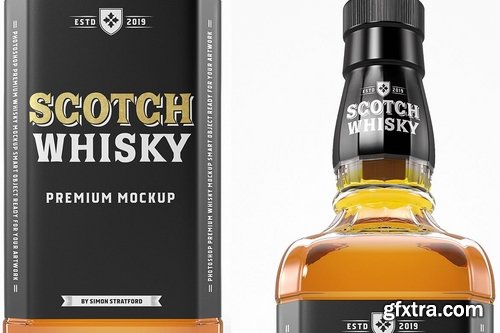 Whisky Bottle Mockup Template