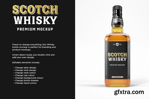 Whisky Bottle Mockup Template