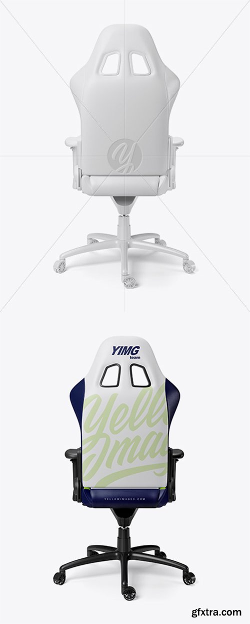 Gaming Chair Mockup - Back View 27572