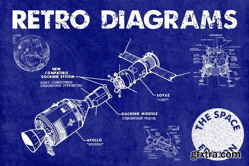 Retro Diagrams - Space Edition