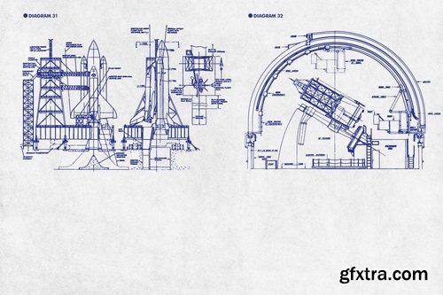 Retro Diagrams - Space Edition