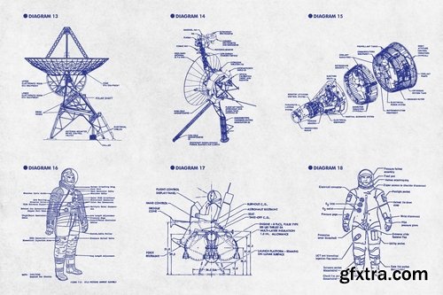 Retro Diagrams - Space Edition