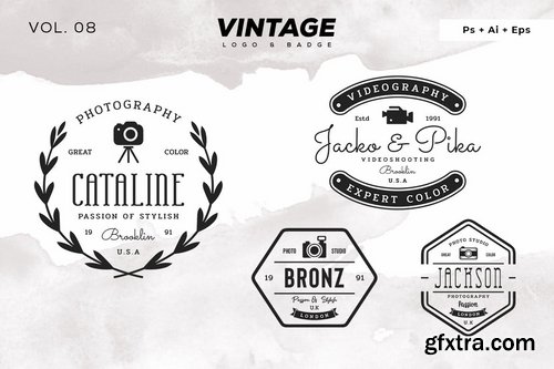 Vintage Logo & Badge Vol. 8