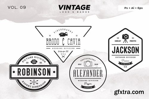 Vintage Logo & Badge Vol. 9