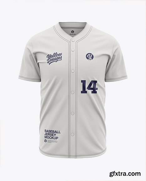 Download Men's Baseball Jersey Mockup - Front View 45647 » GFxtra