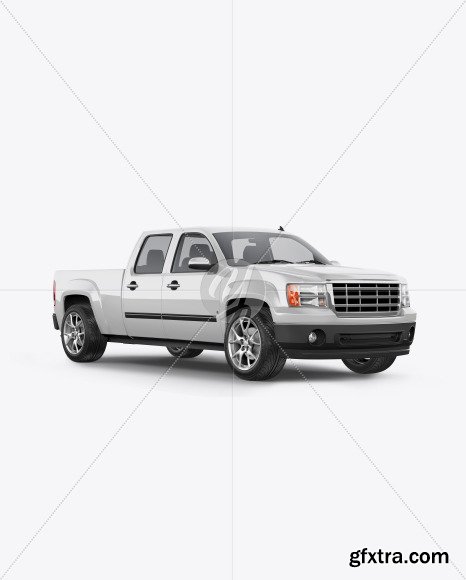 Full-Size Pickup Truck Mockup - Half Side View 45850