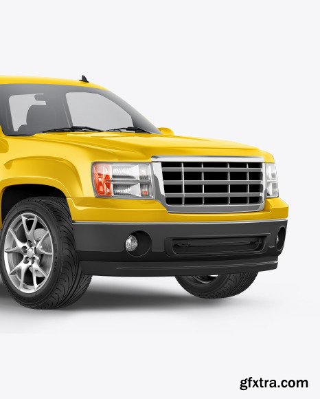 Full-Size Pickup Truck Mockup - Half Side View 45850