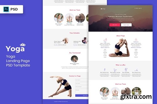 Yoga - Landing Page PSD Template-02