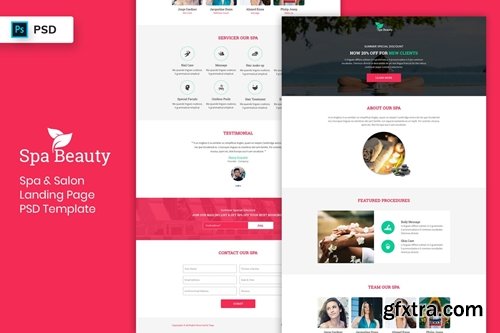 Spa & Salon - Landing Page PSD Template-02