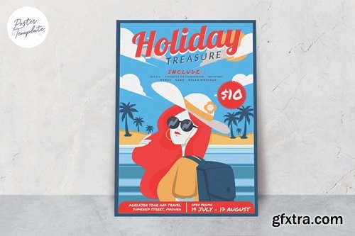 Summer Holiday Poster Template