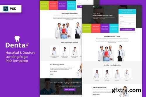 Hospital & Doctors - Landing Page PSD Template-03