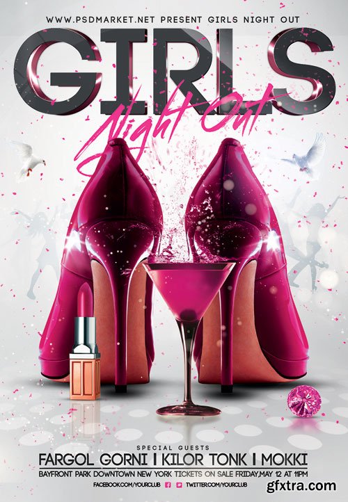 Girls Night Out Premium Flyer Psd Template Gfxtra 