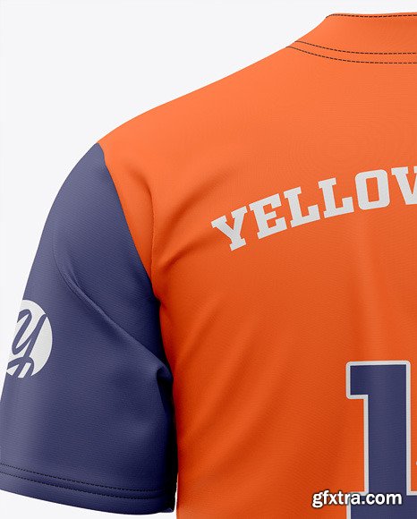 Men's Baseball Jersey Mockup - Back View 45737