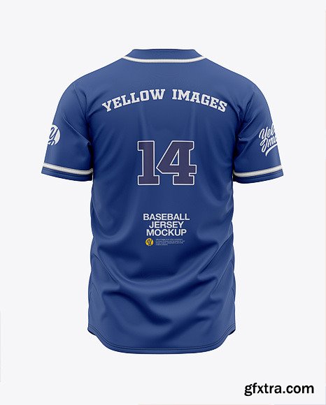 Men's Baseball Jersey Mockup - Back View 45737