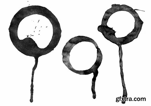 Coffee Stain Isolated Shapes