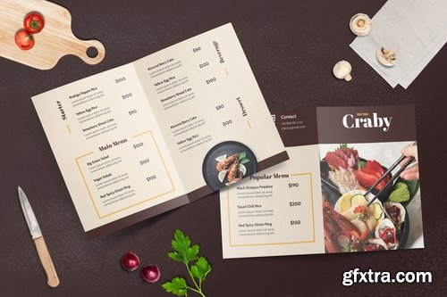 Bifold Restaurant Menu Template