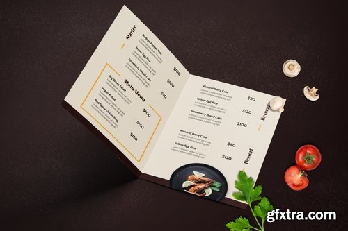 Bifold Restaurant Menu Template