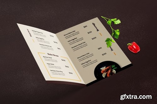 Bifold Restaurant Menu Template