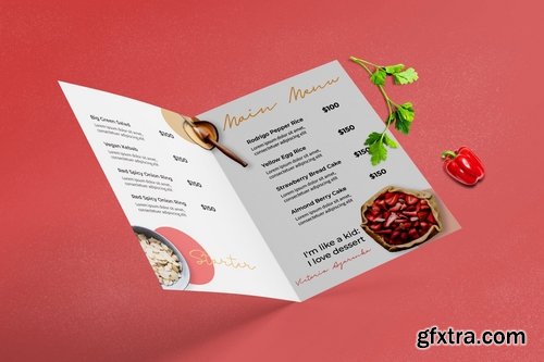 Bifold Restaurant Menu Template