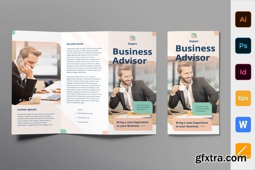 Business Advisor Poster Flyer Business Card Brochure Bifold Trifold