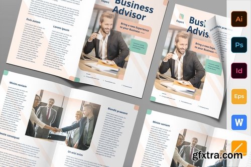 Business Advisor Poster Flyer Business Card Brochure Bifold Trifold