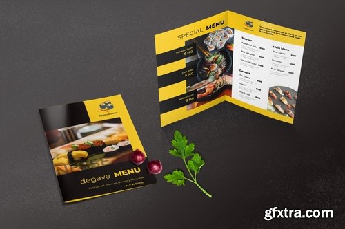 Bifold Restaurant Menu Template