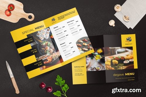 Bifold Restaurant Menu Template