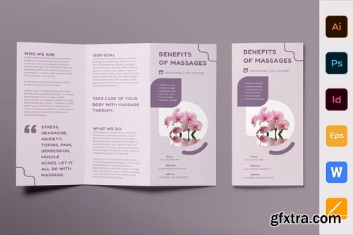 Massage Poster Flyer Business Card Brochure Bifold Trifold