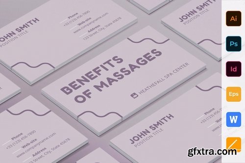 Massage Poster Flyer Business Card Brochure Bifold Trifold