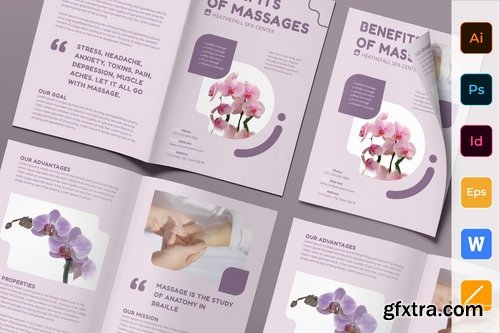 Massage Poster Flyer Business Card Brochure Bifold Trifold