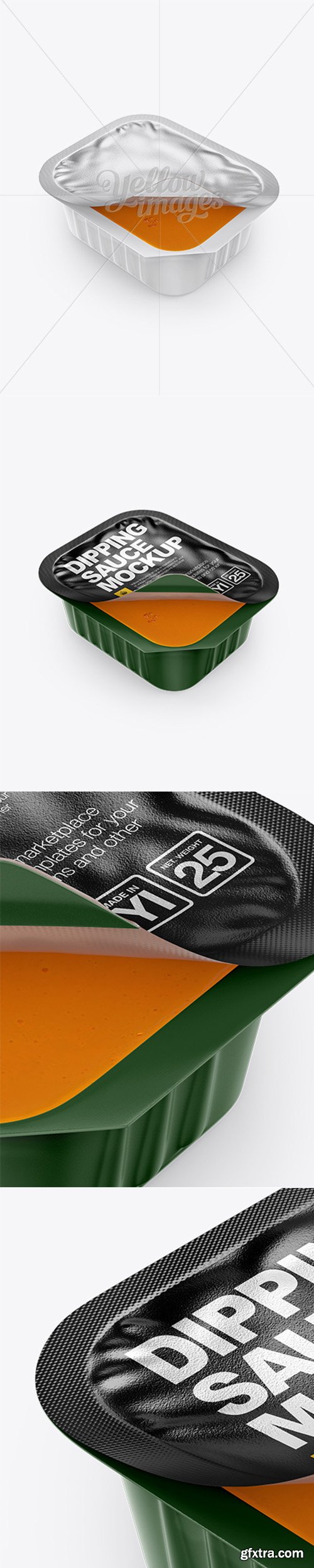 Spicy Buffalo Dipping Sauce Mockup (High-Angle Shot) 15085