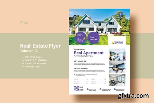 Real Estate (Apartment Sales) Flyer Template V-10