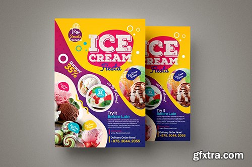 Ice Cream Flyer Template