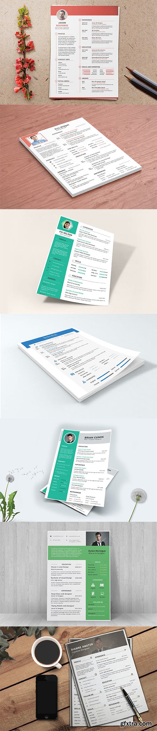 Resume / CV Template Set vol2