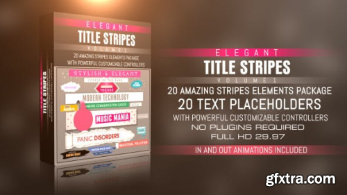 VideoHive Elegant Title Stripes Vol-01 8516424