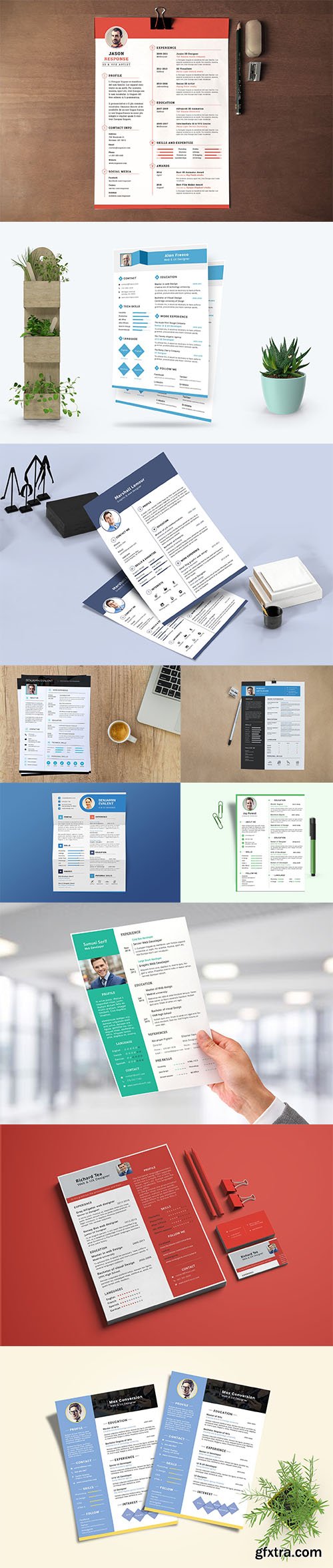 Resume / CV Template Set vol3