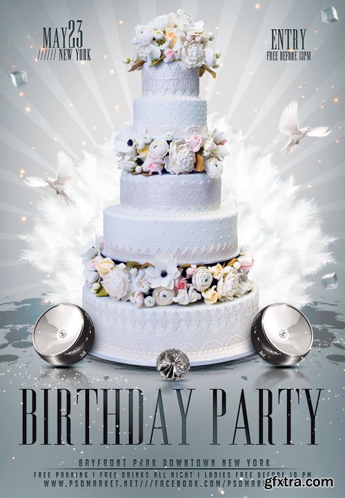 Birthday party - Premium flyer psd template