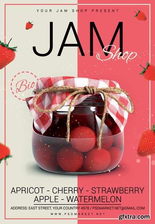 Jam shop - Premium flyer psd template