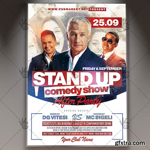 Stand up comedy - Premium flyer psd template