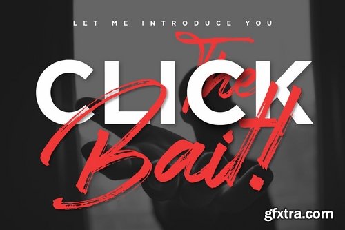 Clickbait - Brush Logo Font