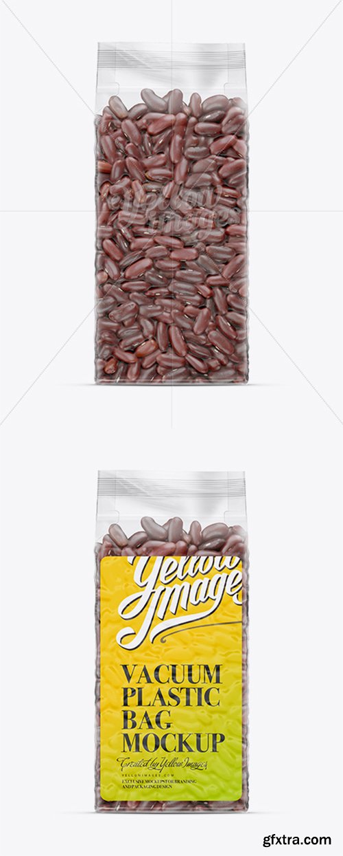 Red Beans Vacuum Bag Mockup 11900