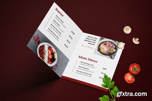 Bifold Restaurant Menu Template