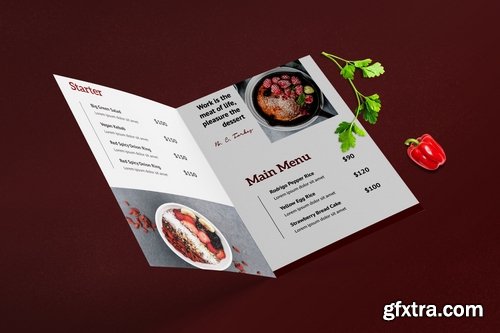 Bifold Restaurant Menu Template