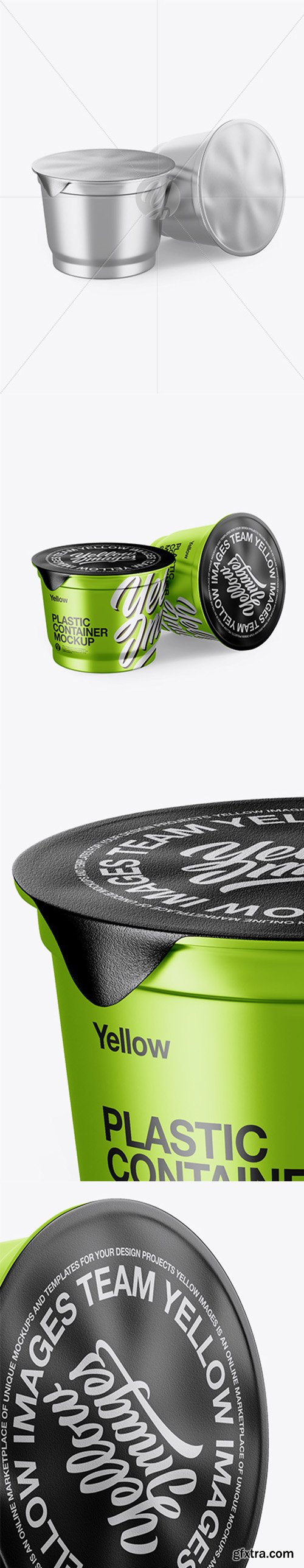 Metallic Plastic Cups Mockup 37934