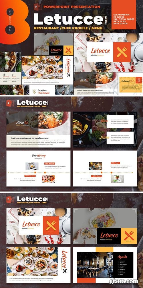 Letucce Restaurant - Powerpoint Template