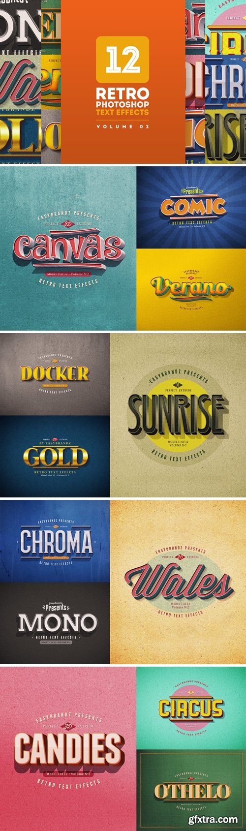 Retro Text Effects V.02