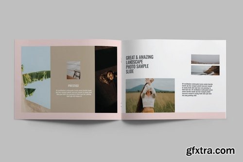 ALBUM BOOK - A5 Landscape Magazine template