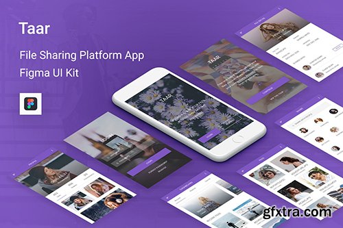 Taar - File Sharing Platform UI Kit for Figma