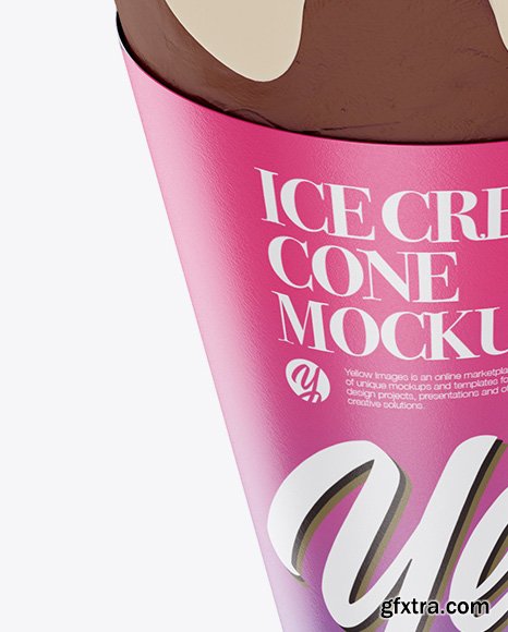 Ice Cream Cone Mockup 25430